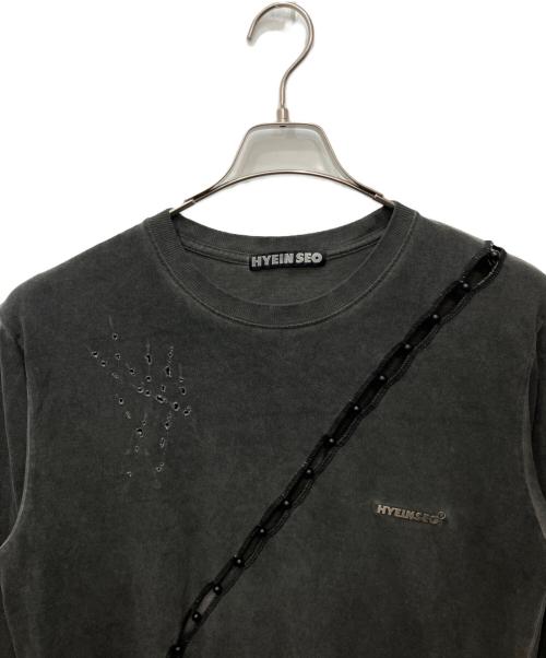 HYEIN SEO（ヘインソ）HYEIN SEO (ヘインソ) SLASHED LONG SLEEVE ブラック サイズ:1の古着・服飾アイテム