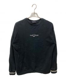 FRED PERRY（フレッドペリー）の古着「クルーネックスウェット」｜ネイビー