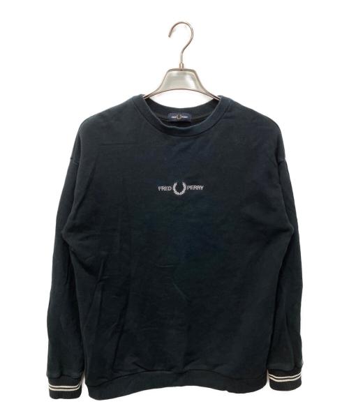 FRED PERRY（フレッドペリー）FRED PERRY (フレッドペリー) クルーネックスウェット ネイビー サイズ:Sの古着・服飾アイテム