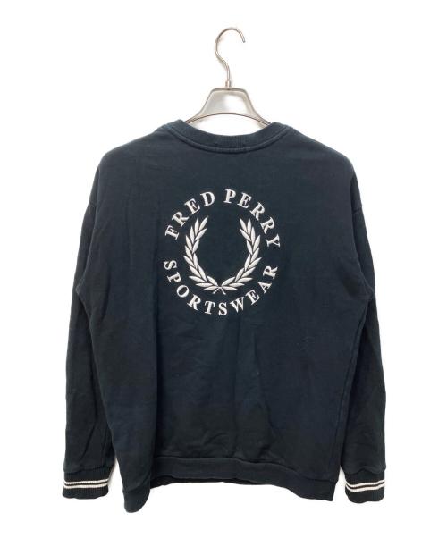 FRED PERRY（フレッドペリー）FRED PERRY (フレッドペリー) クルーネックスウェット ネイビー サイズ:Sの古着・服飾アイテム