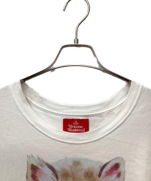Vivienne Westwood RED LABEL（ヴィヴィアンウエストウッドレッドレーベル）Vivienne Westwood RED LABEL (ヴィヴィアンウエストウッドレッドレーベル) PRECIOUS KITTY 半袖Tシャツ ホワイト サイズ:００の古着・服飾アイテム