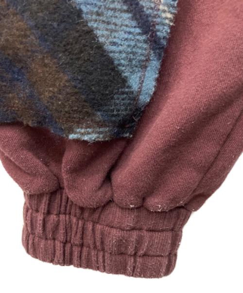 Vivienne Westwood RED LABEL（ヴィヴィアンウエストウッドレッドレーベル）Vivienne Westwood RED LABEL (ヴィヴィアンウエストウッドレッドレーベル) タータンブロッキングジョガーパンツ ボルドー サイズ:00の古着・服飾アイテム
