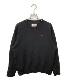 Vivienne Westwood RED LABEL（ヴィヴィアンウエストウッドレッドレーベル）の古着「クルーネックスウェット」｜ブラック