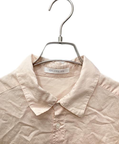 GALERIE VIE（ギャルリーヴィー）GALERIE VIE (ギャルリーヴィー) セルロースシルクブロード リラックスシャツ ピンク サイズ:FREEの古着・服飾アイテム