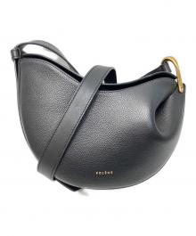POLENE（ポレーヌ）の古着「Tonca / トンカ レザーショルダーバッグ」｜ブラック
