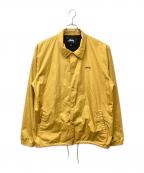 stussyステューシー）の古着「コーチジャケット」｜イエロー