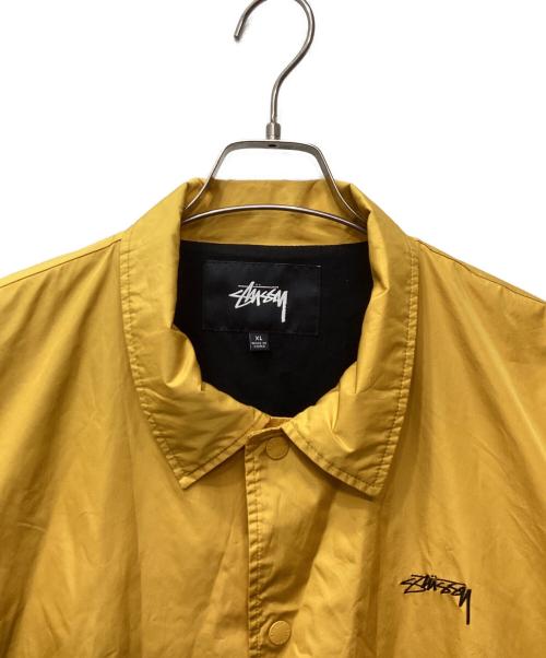 stussy（ステューシー）stussy (ステューシー) コーチジャケット イエロー サイズ:XLの古着・服飾アイテム