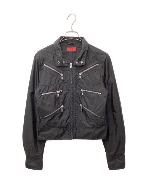 BOSS HUGO BOSS（ボス ヒューゴボス）BOSS HUGO BOSS (ボス ヒューゴボス) ナイロンジャケット ブラック サイズ:XSの古着・服飾アイテム