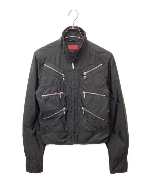 BOSS HUGO BOSS（ボス ヒューゴボス）BOSS HUGO BOSS (ボス ヒューゴボス) ナイロンジャケット ブラック サイズ:XSの古着・服飾アイテム