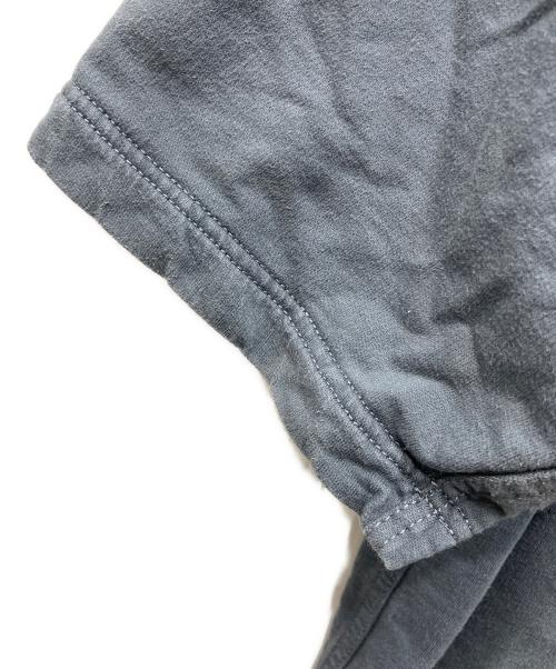 HERMES（エルメス）HERMES (エルメス) Hello Mr. Farrier/ハローミスターファリエール レザーパッチTシャツ ブルー サイズ:XLの古着・服飾アイテム