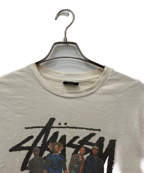 stussy（ステューシー）stussy (ステューシー) プリントTシャツ ホワイト サイズ:sの古着・服飾アイテム