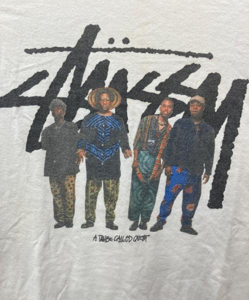 stussy（ステューシー）stussy (ステューシー) プリントTシャツ ホワイト サイズ:sの古着・服飾アイテム