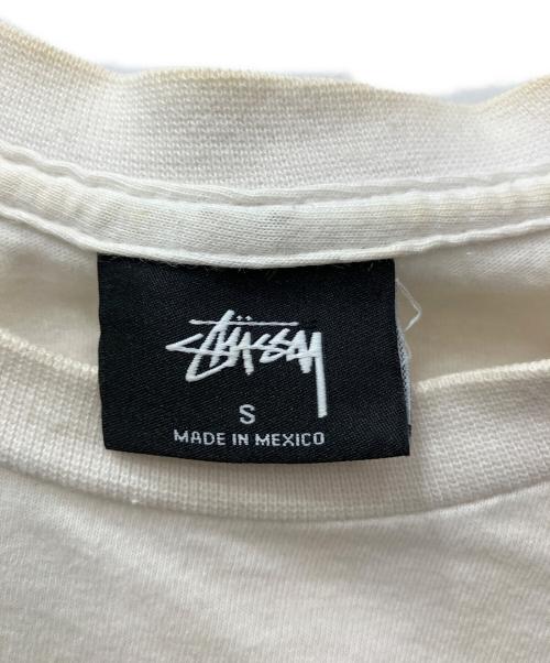 stussy（ステューシー）stussy (ステューシー) プリントTシャツ ホワイト サイズ:sの古着・服飾アイテム
