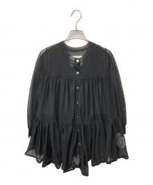 sacai（サカイ）の古着「シアーティアードカーディガン」｜ブラック