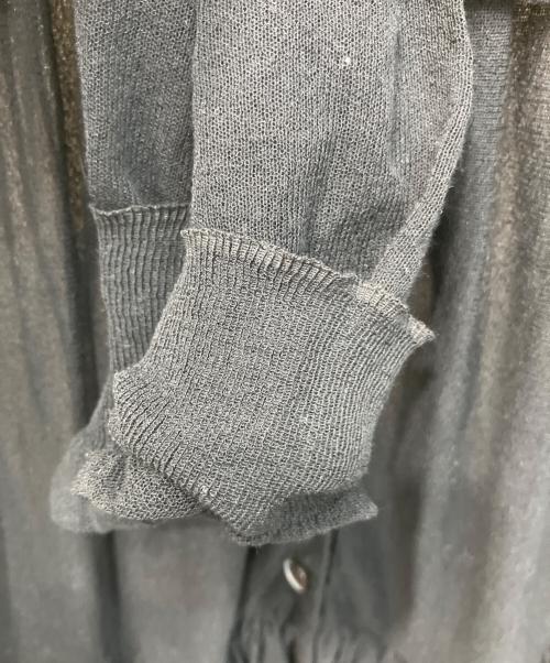 sacai（サカイ）sacai (サカイ) シアーティアードカーディガン ブラック サイズ:2の古着・服飾アイテム