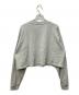 Calvin Klein (カルバンクライン) ロゴジャージーロングスリーブクロップドTシャツ グレー サイズ:S：6000円
