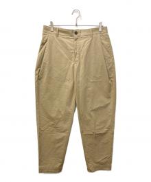 LOOPE（ルーペ）の古着「OUTSIDE PLEATED TROUSERS/アウトサイドプリーツトラウザーズ」｜ベージュ