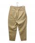 LOOPE (ルーペ) OUTSIDE PLEATED TROUSERS/アウトサイドプリーツトラウザーズ ベージュ サイズ:Ｗ33：8000円