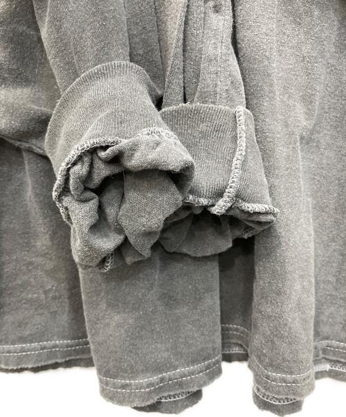ANCELLM（アンセルム）ANCELLM (アンセルム) EMBROIDERY DYED LS/エンブロイダリーダイドロングスリーブ カットソー グレー サイズ:表記無しの古着・服飾アイテム