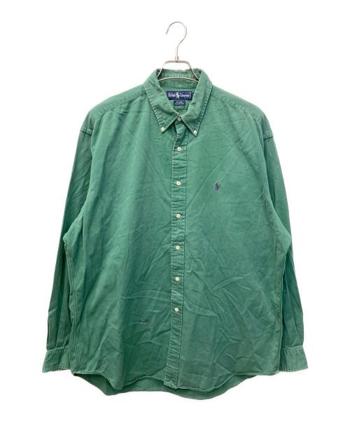 RALPH LAUREN（ラルフローレン）RALPH LAUREN (ラルフローレン) BLAIRE コットンシャツ グリーン サイズ:XLの古着・服飾アイテム