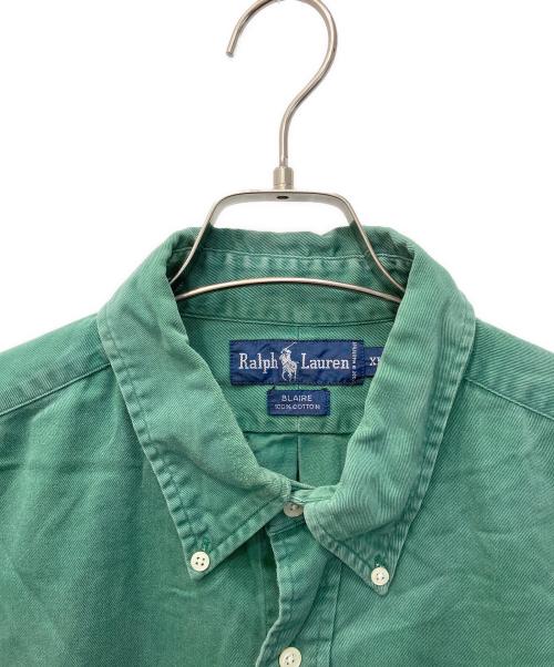 RALPH LAUREN（ラルフローレン）RALPH LAUREN (ラルフローレン) BLAIRE コットンシャツ グリーン サイズ:XLの古着・服飾アイテム