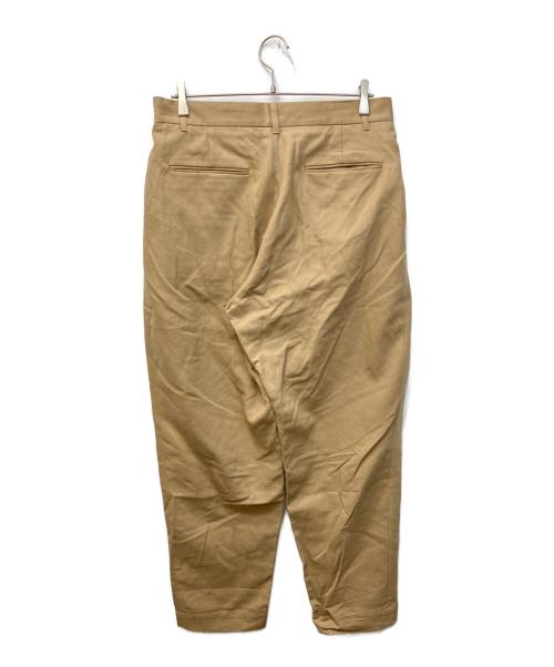 LOOPE（ルーペ）LOOPE (ルーペ) コットンリネンノータックパンツ ブラウン サイズ:W33の古着・服飾アイテム