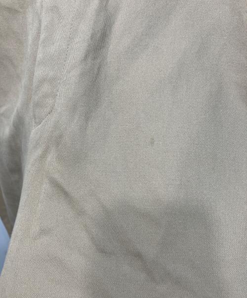 LOOPE（ルーペ）LOOPE (ルーペ) コットンリネンノータックパンツ ブラウン サイズ:W33の古着・服飾アイテム