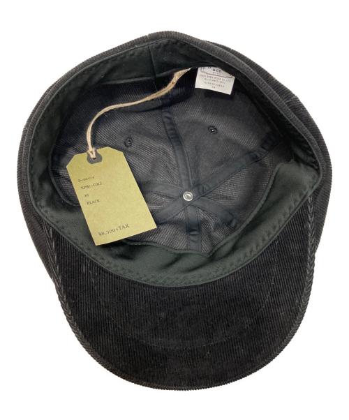 THE H.W.DOG&CO.（エイチダブリュードッグアンドコー）THE H.W.DOG&CO. (エイチダブリュードッグアンドコー) コーデュロイキャスケット ブラック サイズ:38の古着・服飾アイテム