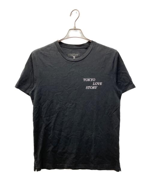 rag&bone（ラグアンドボーン）rag&bone (ラグアンドボーン) 刺繍Tシャツ ブラック サイズ:XSの古着・服飾アイテム