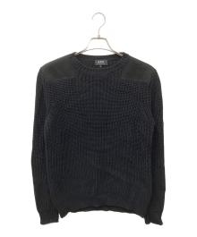 A.P.C.（アーペーセー）の古着「ショルダーパッチニット」｜ブラック