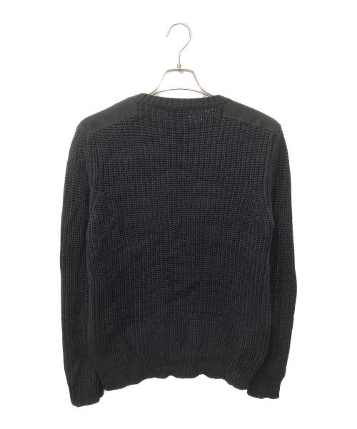 A.P.C.（アーペーセー）A.P.C. (アーペーセー) ショルダーパッチニット ブラック サイズ:Ｓの古着・服飾アイテム