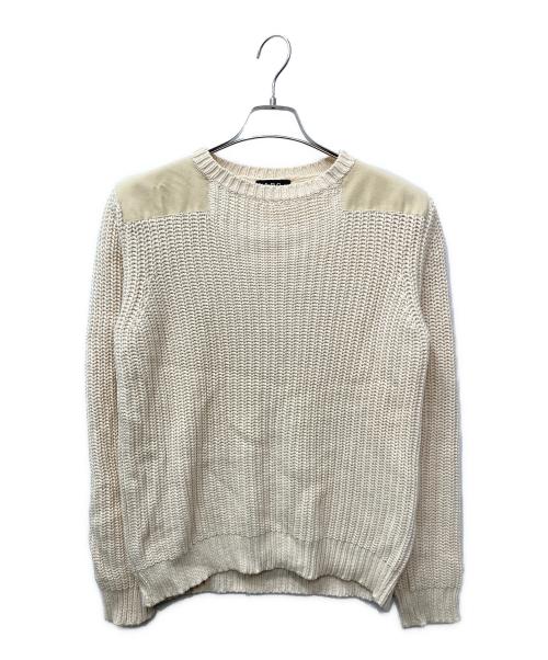 A.P.C.（アーペーセー）A.P.C. (アーペーセー) ショルダーパッチニット アイボリー サイズ:Sの古着・服飾アイテム