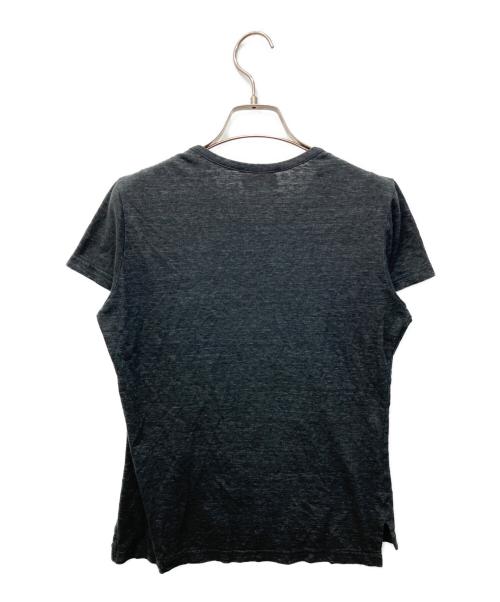 Vivienne Westwood RED LABEL（ヴィヴィアンウエストウッドレッドレーベル）Vivienne Westwood RED LABEL (ヴィヴィアンウエストウッドレッドレーベル) リネン混プリントTシャツ グレー サイズ:2の古着・服飾アイテム