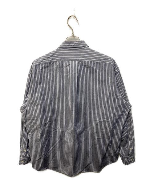 POLO RALPH LAUREN（ポロ・ラルフローレン）POLO RALPH LAUREN (ポロ・ラルフローレン) BLAIRE オーバーシャツ ブルー サイズ:XLの古着・服飾アイテム