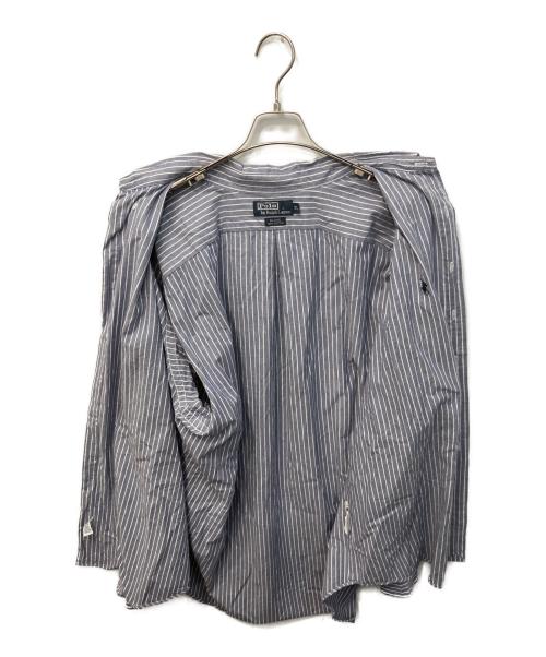POLO RALPH LAUREN（ポロ・ラルフローレン）POLO RALPH LAUREN (ポロ・ラルフローレン) BLAIRE オーバーシャツ ブルー サイズ:XLの古着・服飾アイテム