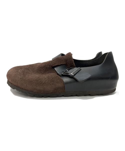 BIRKENSTOCK（ビルケンシュトック）BIRKENSTOCK (ビルケンシュトック) ロンドン レザーシューズ ブラック×ブラウン サイズ:23CMの古着・服飾アイテム