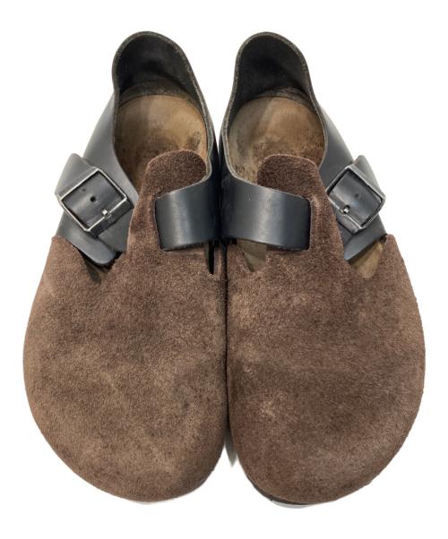 BIRKENSTOCK（ビルケンシュトック）BIRKENSTOCK (ビルケンシュトック) ロンドン レザーシューズ ブラック×ブラウン サイズ:23CMの古着・服飾アイテム