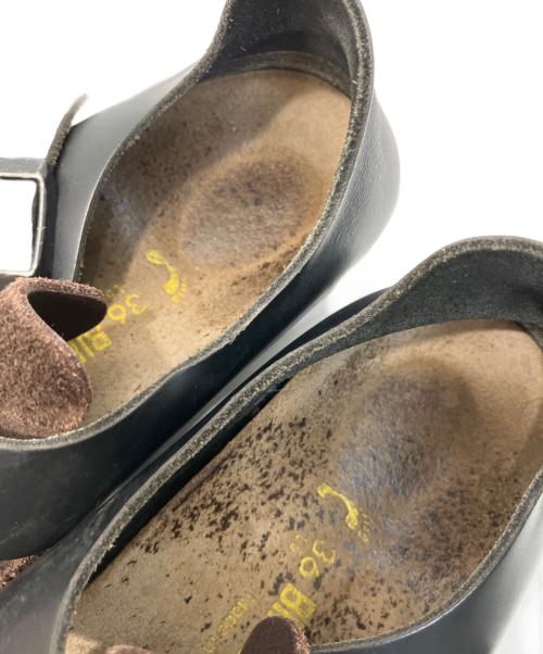 BIRKENSTOCK（ビルケンシュトック）BIRKENSTOCK (ビルケンシュトック) ロンドン レザーシューズ ブラック×ブラウン サイズ:23CMの古着・服飾アイテム