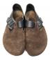 中古・古着 BIRKENSTOCK (ビルケンシュトック) ロンドン レザーシューズ ブラック×ブラウン サイズ:23CM：4000円