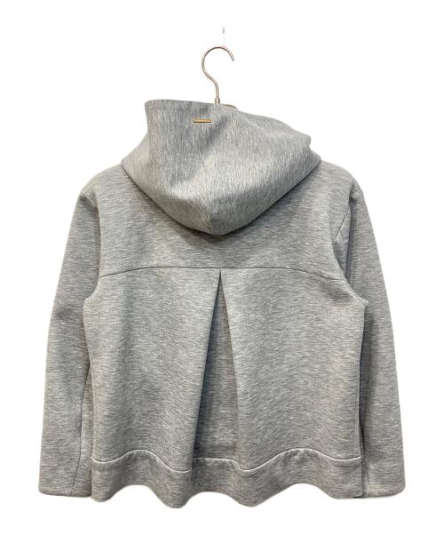 NOLLEY'S（ノーリーズ）NOLLEY'S (ノーリーズ) ウォッシャブルエアボールフードブルゾン グレー サイズ:38の古着・服飾アイテム