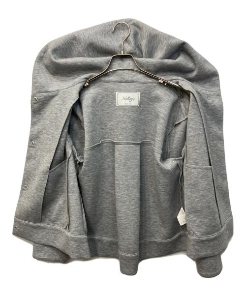 NOLLEY'S（ノーリーズ）NOLLEY'S (ノーリーズ) ウォッシャブルエアボールフードブルゾン グレー サイズ:38の古着・服飾アイテム