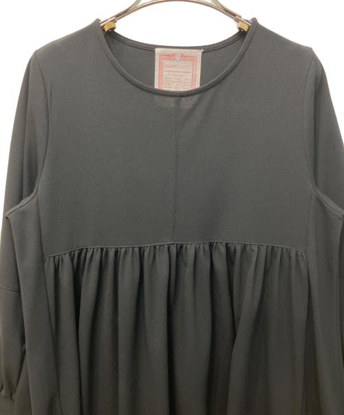 BEARDSLEY（ビアズリー）BEARDSLEY (ビアズリー) ジャージーギャザーワンピース ブラック サイズ:1の古着・服飾アイテム