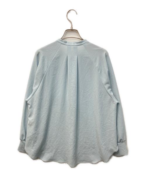 NOLLEY'S（ノーリーズ）NOLLEY'S (ノーリーズ) ライトジョーゼットスタンド羽織ブラウス スカイブルー サイズ:38の古着・服飾アイテム