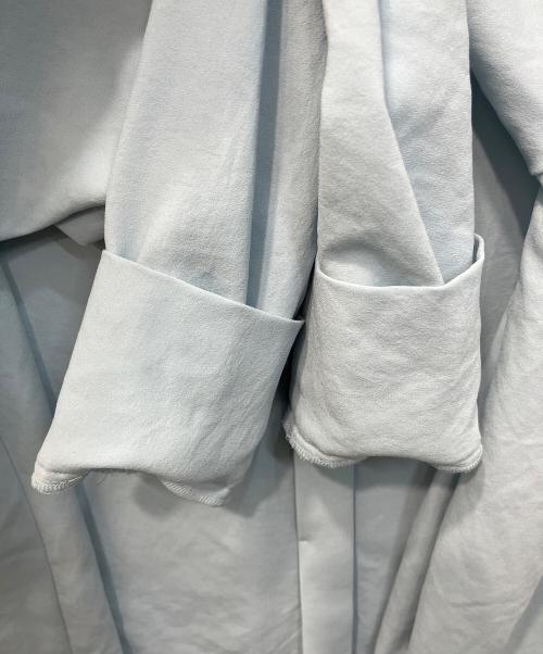 NOLLEY'S（ノーリーズ）NOLLEY'S (ノーリーズ) ライトジョーゼットスタンド羽織ブラウス スカイブルー サイズ:38の古着・服飾アイテム