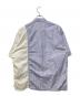 COMME des GARCONS HOMME (コムデギャルソン オム) ミックスストライプ ショートスリーブシャツ ホワイト×ブルー サイズ:L：18000円