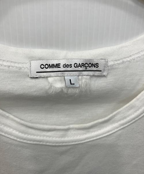COMME des GARCONS（コムデギャルソン）COMME des GARCONS (コムデギャルソン) インサイドアウトTシャツ ホワイト サイズ:Lの古着・服飾アイテム