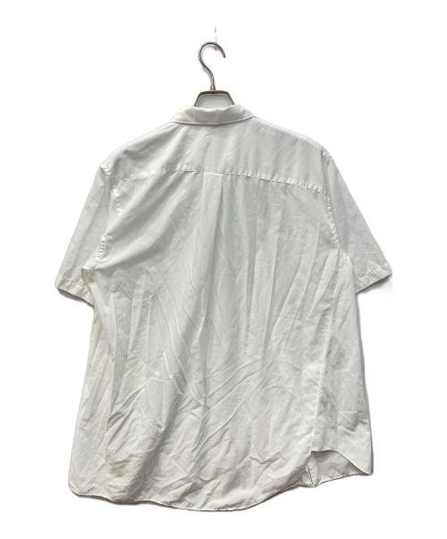 BLACK COMME des GARCONS（ブラックコムデギャルソン）BLACK COMME des GARCONS (ブラックコムデギャルソン) ツイストデザインアシンメトリーシャツ ホワイト サイズ:XXLの古着・服飾アイテム