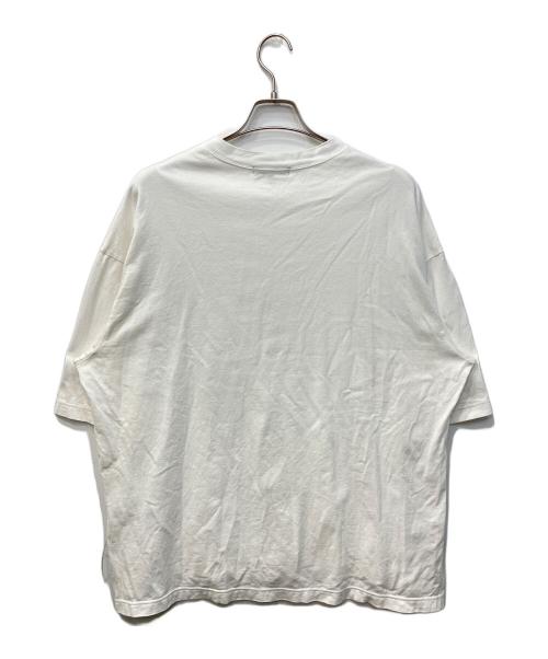 COMME des GARCONS HOMME（コムデギャルソン オム）COMME des GARCONS HOMME (コムデギャルソン オム) HOMMEプリントオーバーサイズ綿度詰天竺Tシャツ ホワイト サイズ:Mの古着・服飾アイテム