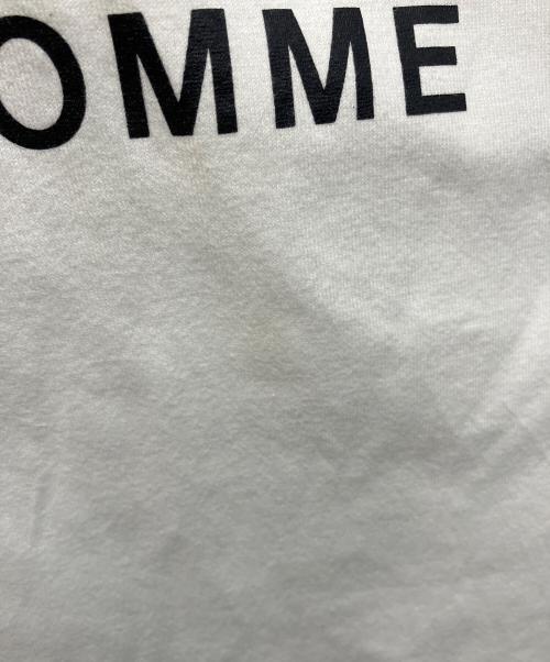 COMME des GARCONS HOMME（コムデギャルソン オム）COMME des GARCONS HOMME (コムデギャルソン オム) HOMMEプリントオーバーサイズ綿度詰天竺Tシャツ ホワイト サイズ:Mの古着・服飾アイテム