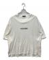 COMME des GARCONS HOMME（コムデギャルソン オム）の古着「HOMMEプリントオーバーサイズ綿度詰天竺Tシャツ」｜ホワイト